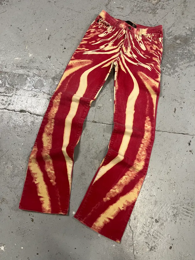 SS2002 Cavalli Lava Psycho Hallucination Pants - Image 5