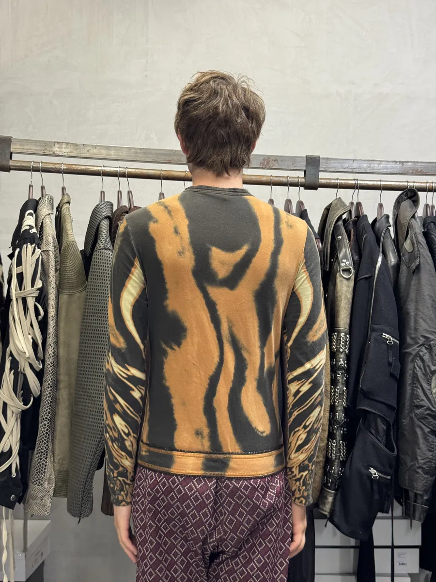 SS2002 Cavalli Orange & Black Hallucination Longsleeves - Image 5