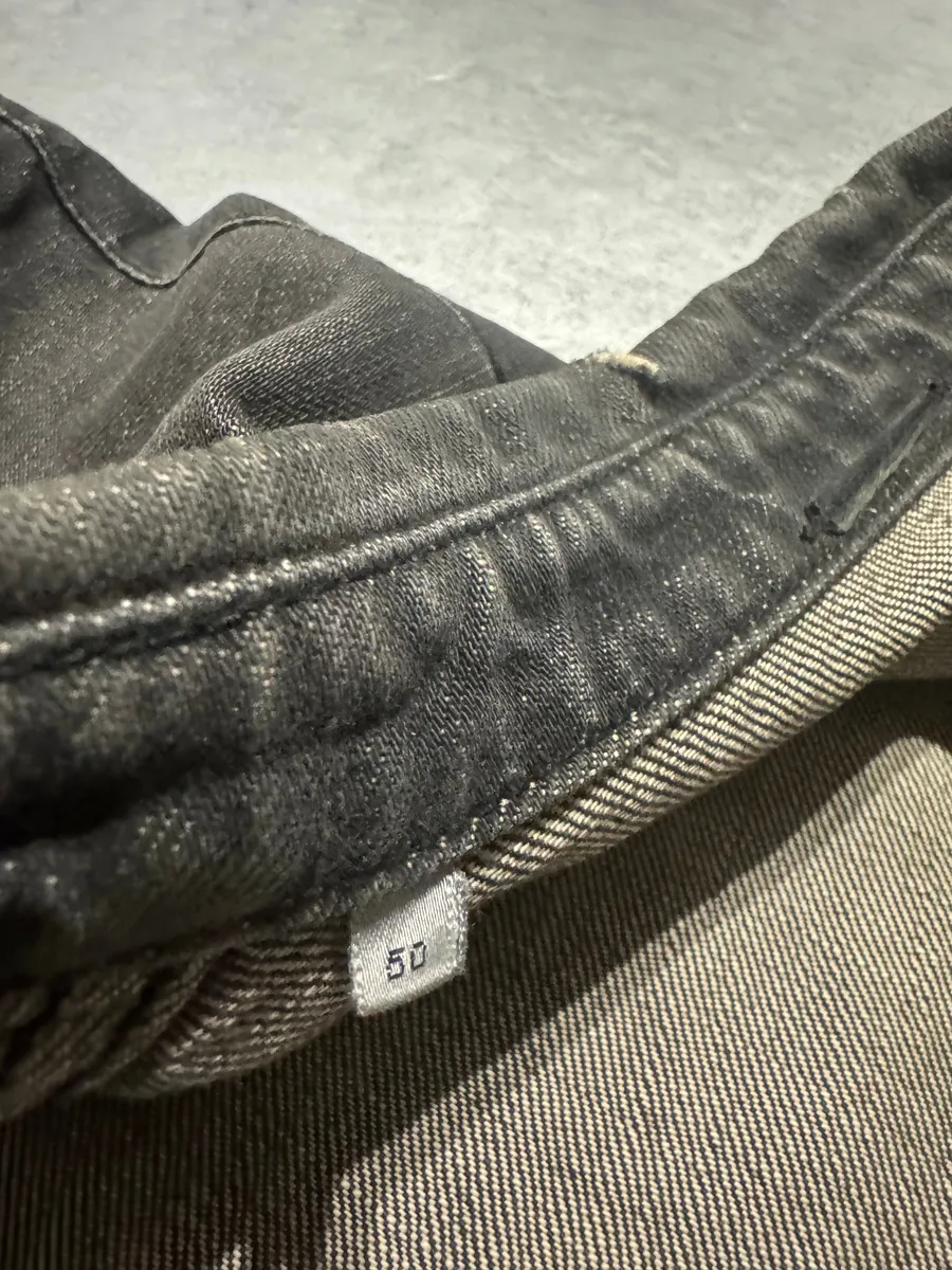SS2002 Dior Distressed Grey Buttoned Denim Jacket - Image 11