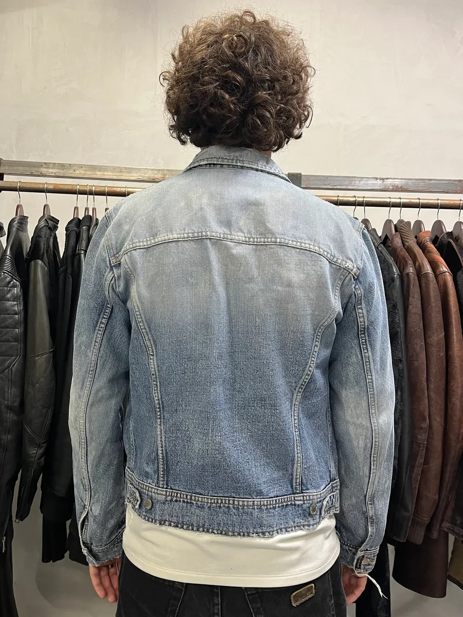 SS2002 Dolce & Gabbana Blue Painted Denim Jacket (M) - Image 3