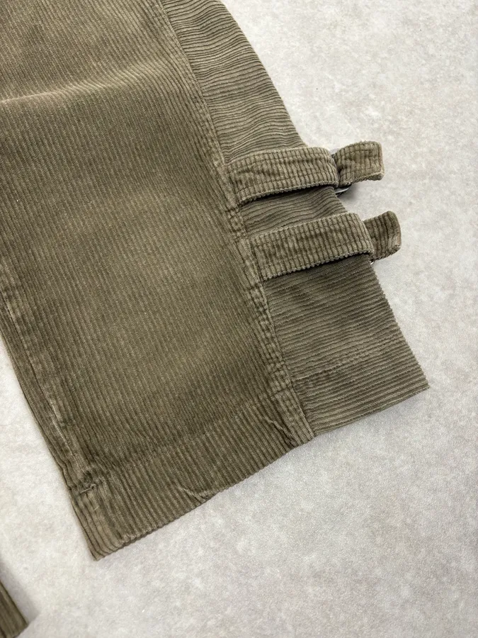 SS2002 Dolce & Gabbana Olive Green Cargo Utility Cordurroy Pants - Image 10