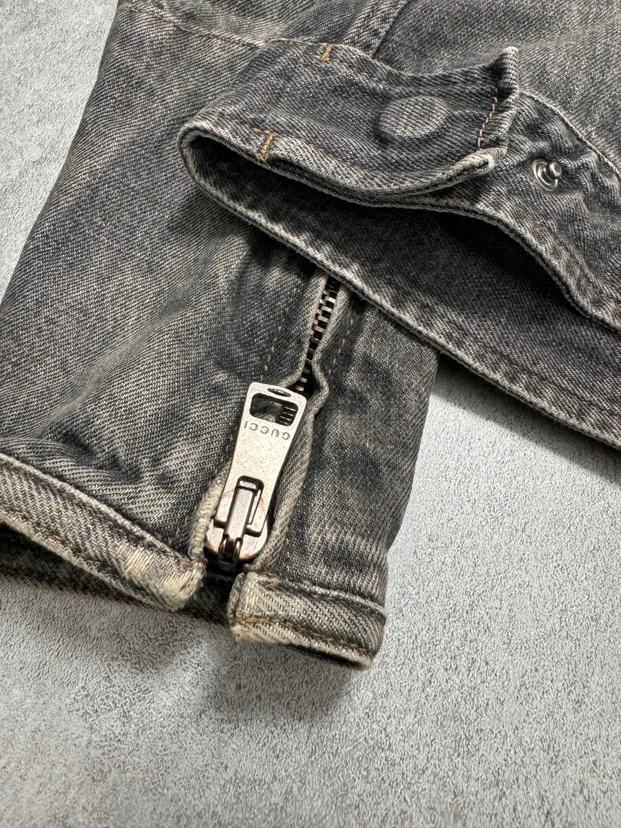 SS2002 Gucci Biker Pro Denim Jacket by Tom Ford - Image 8