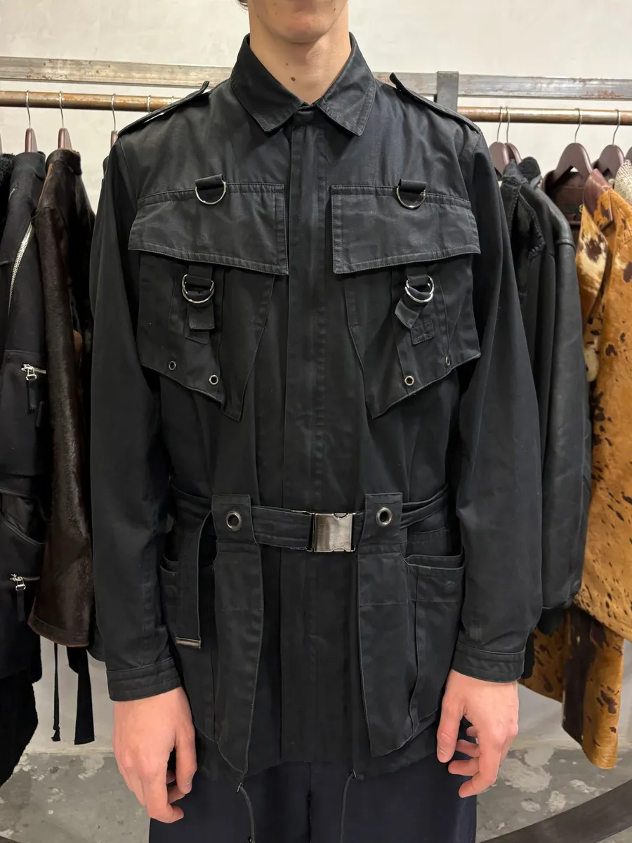 SS2002 Gucci by Tom Ford Imperial Long Black Jacket - Image 3