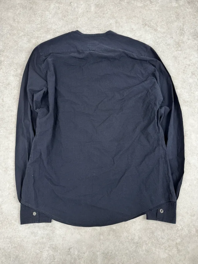 SS2002 Hermès Navy Mao Shirt - Image 4