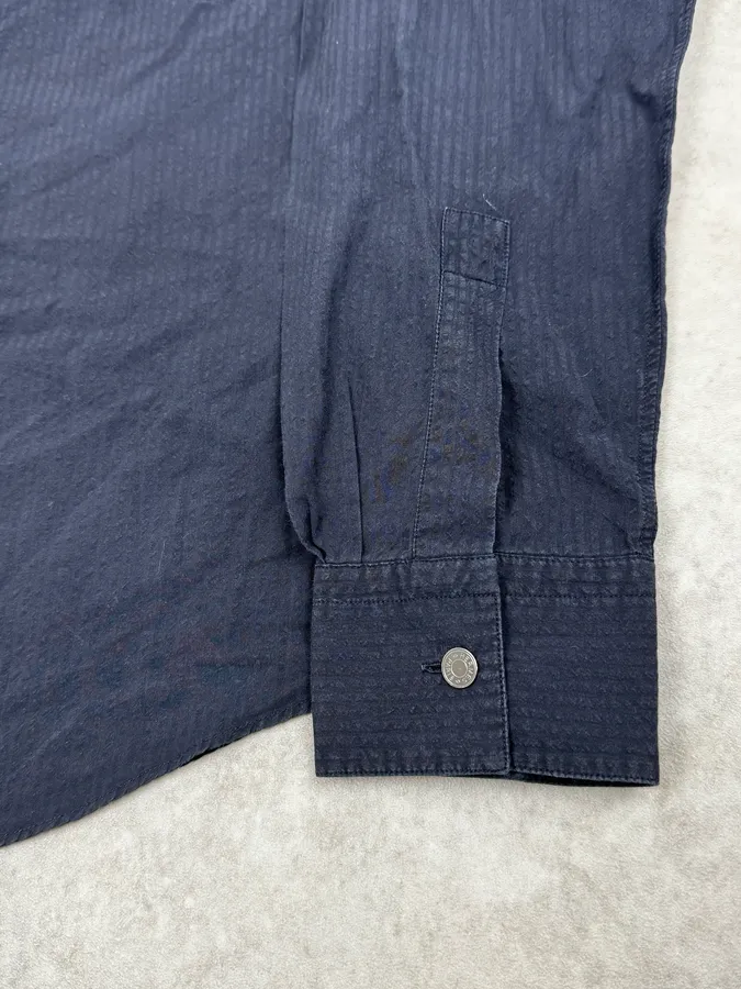 SS2002 Hermès Navy Mao Shirt - Image 8