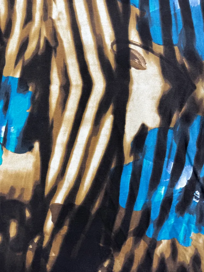 SS2002 Just Cavalli Psychedelic Hallucination Blue Flowers Shirt - Image 8