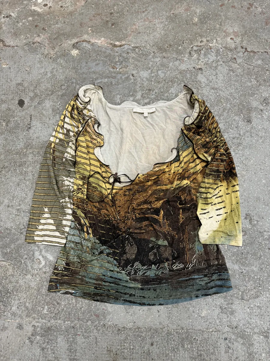 SS2002 Roberto Cavalli Lion Savage Top - Image 2