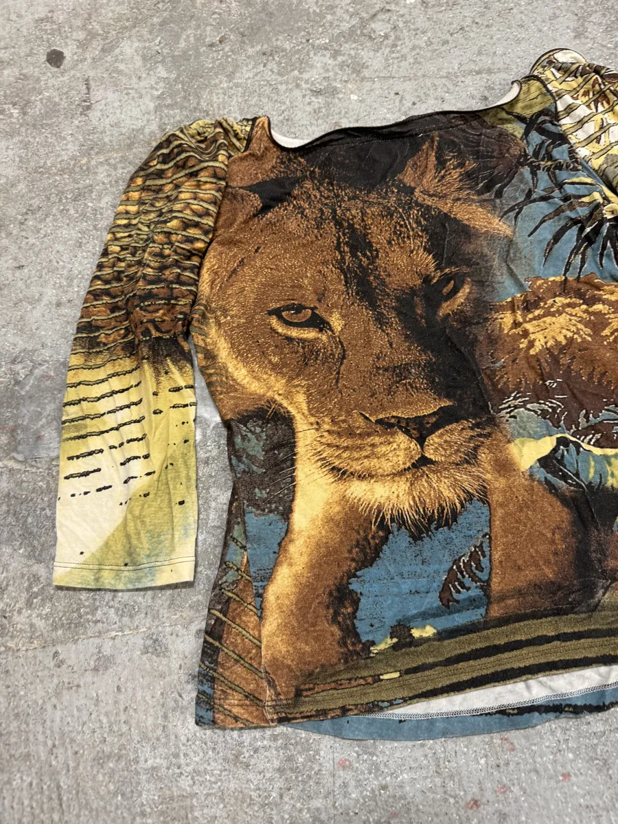 SS2002 Roberto Cavalli Lion Savage Top - Image 3