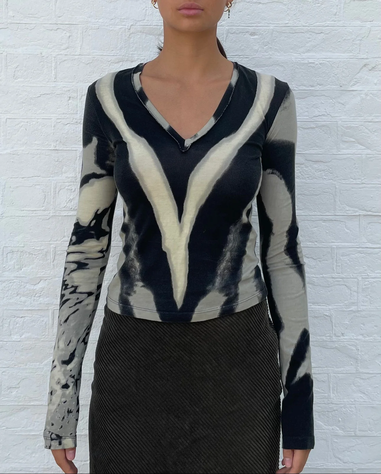 SS2002 Roberto Cavalli Zebra Hallucination Top (XS) - Image 2