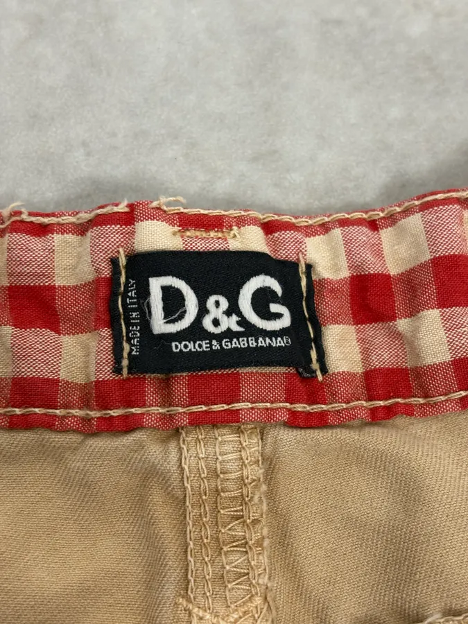 SS2003 Dolce & Gabbana Beige Cargo Utility Pants - Image 12
