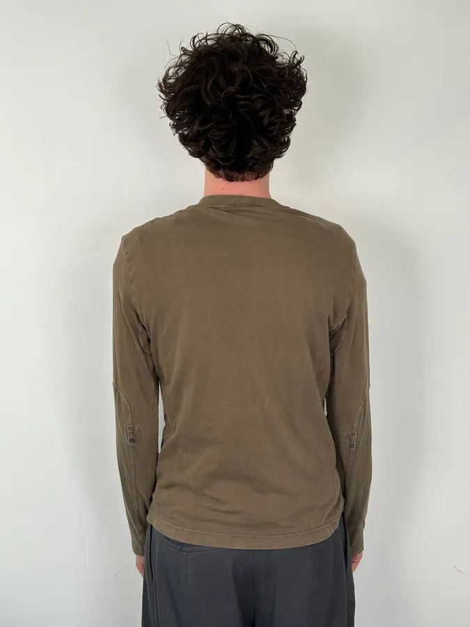 SS2003 Dolce & Gabbana Brown Military Longsleeve - Image 3
