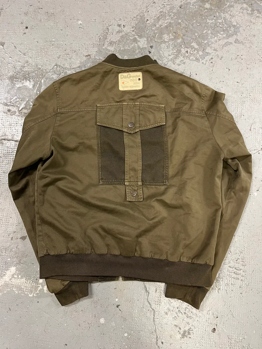 SS2003 Dolce & Gabbana Combat Military Multi Pockets Olive Jacket - Image 8