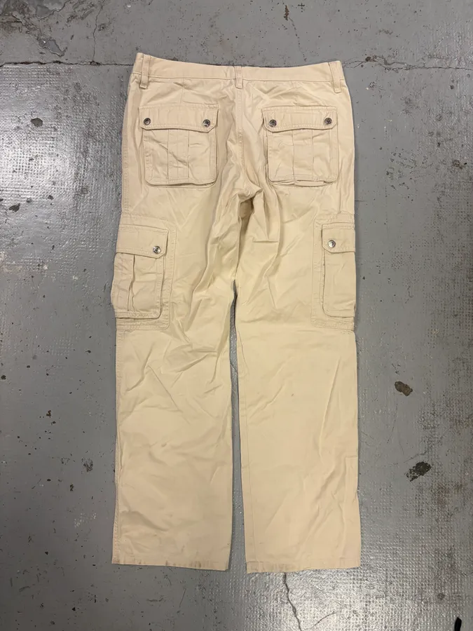 SS2003 Dolce & Gabbana Cream Cargo Pants - Image 6