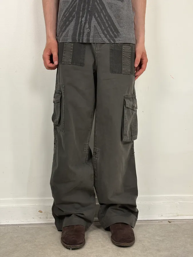 SS2003 Dolce & Gabbana Dark Grey Cargo Multi Pocket Pants