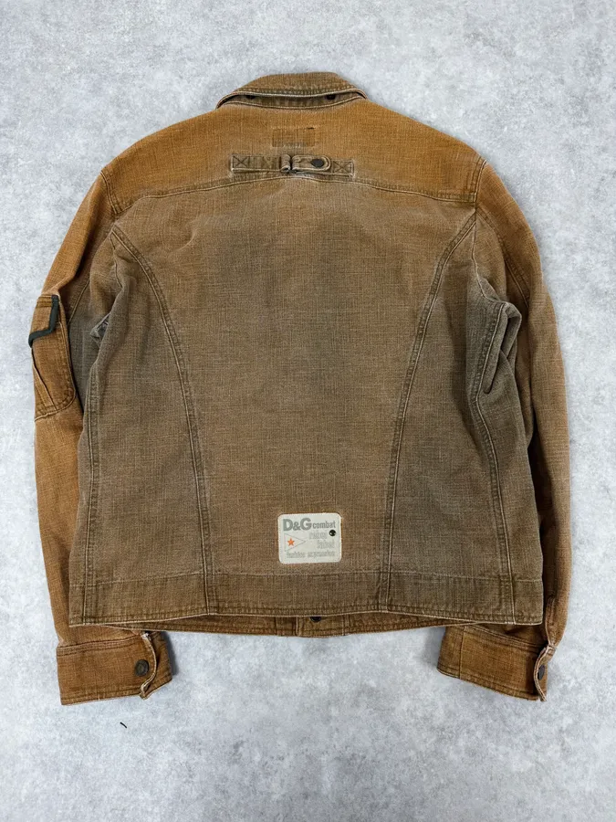SS2003 Dolce & Gabbana Faded Beige Combat Light Jacket - Image 4