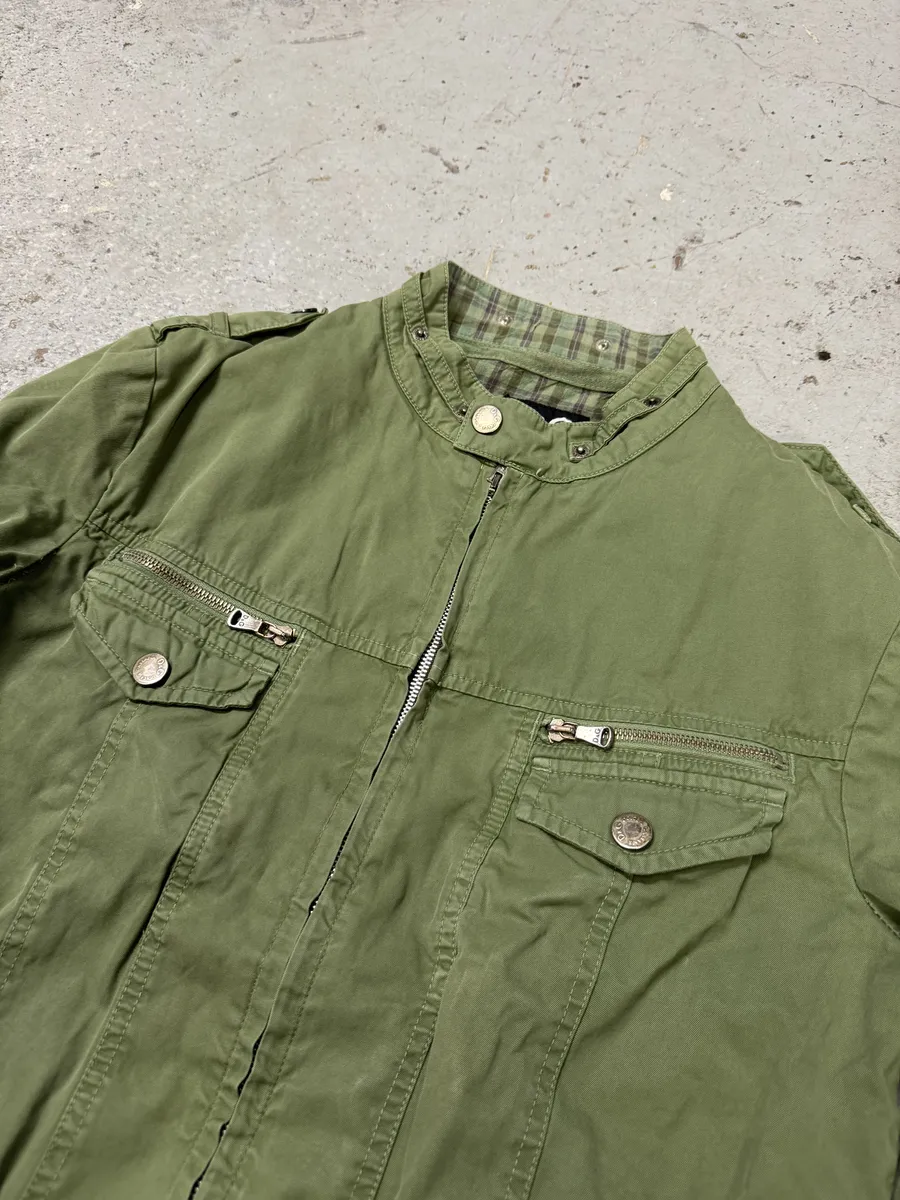 SS2003 Dolce & Gabbana Green Military Bomber Jacket - Image 10