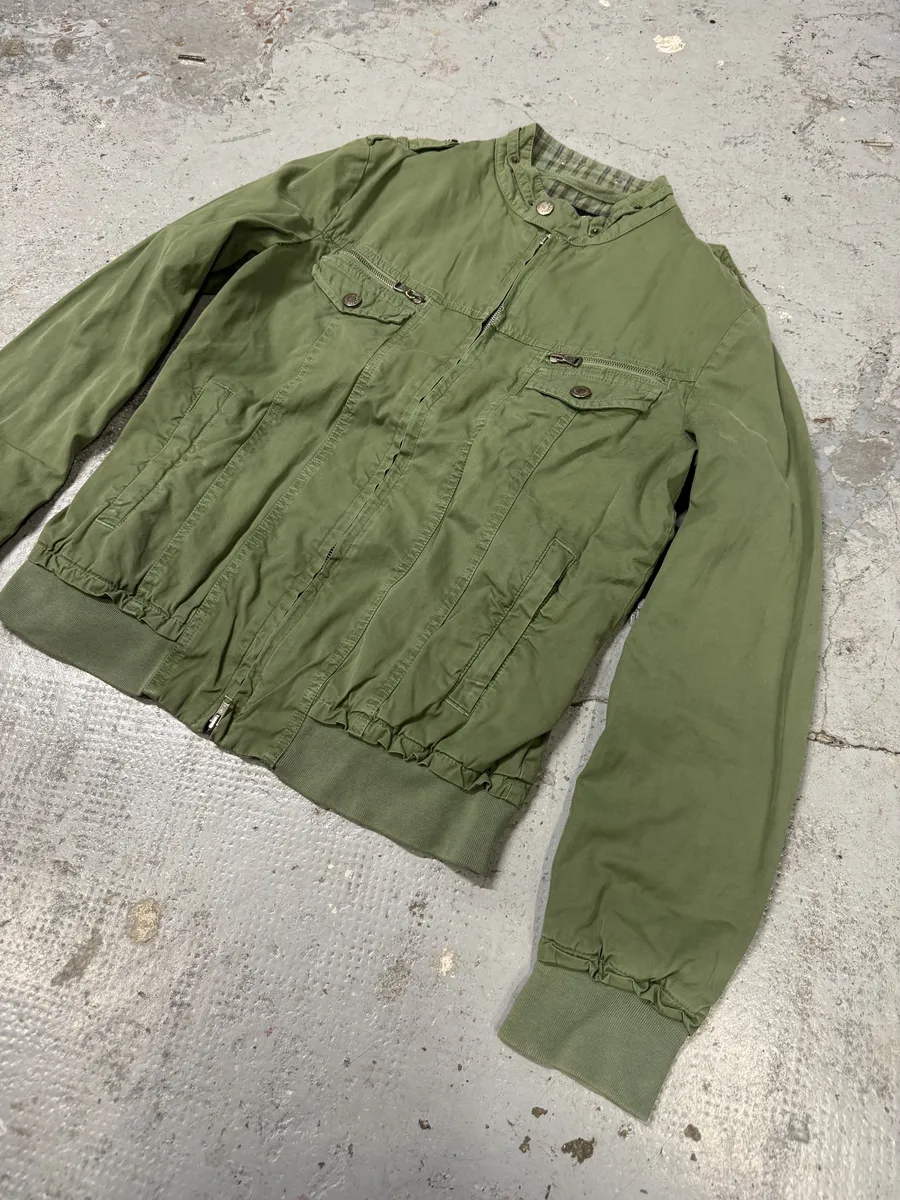 SS2003 Dolce & Gabbana Green Military Bomber Jacket - Image 8