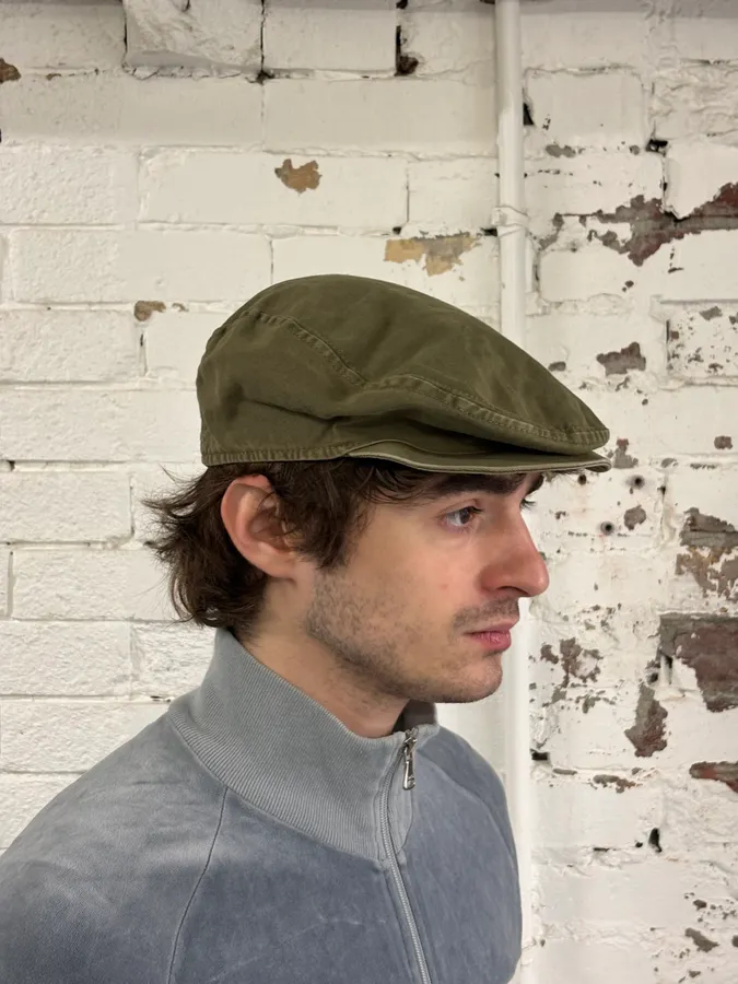 SS2003 Dolce & Gabbana Khaki Green Frenchie Beret Cap - Image 3