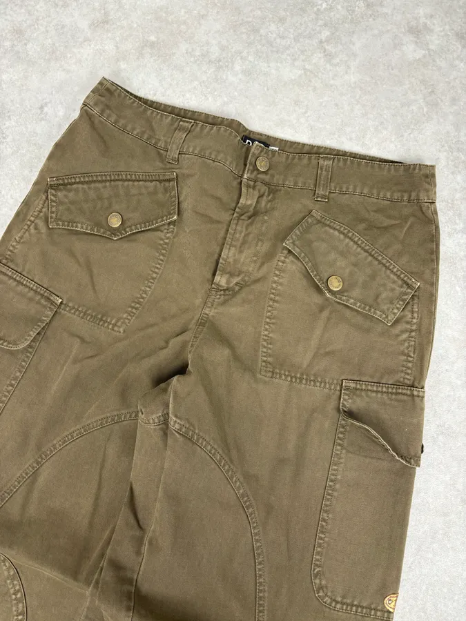 SS2003 Dolce & Gabbana Khaki Military Cargo Pants - Image 6