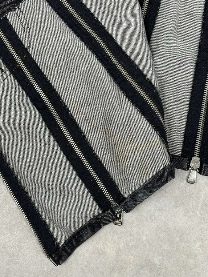 SS2003 Dolce & Gabbana Navy Denim Multi-Zip Skirt - Image 13
