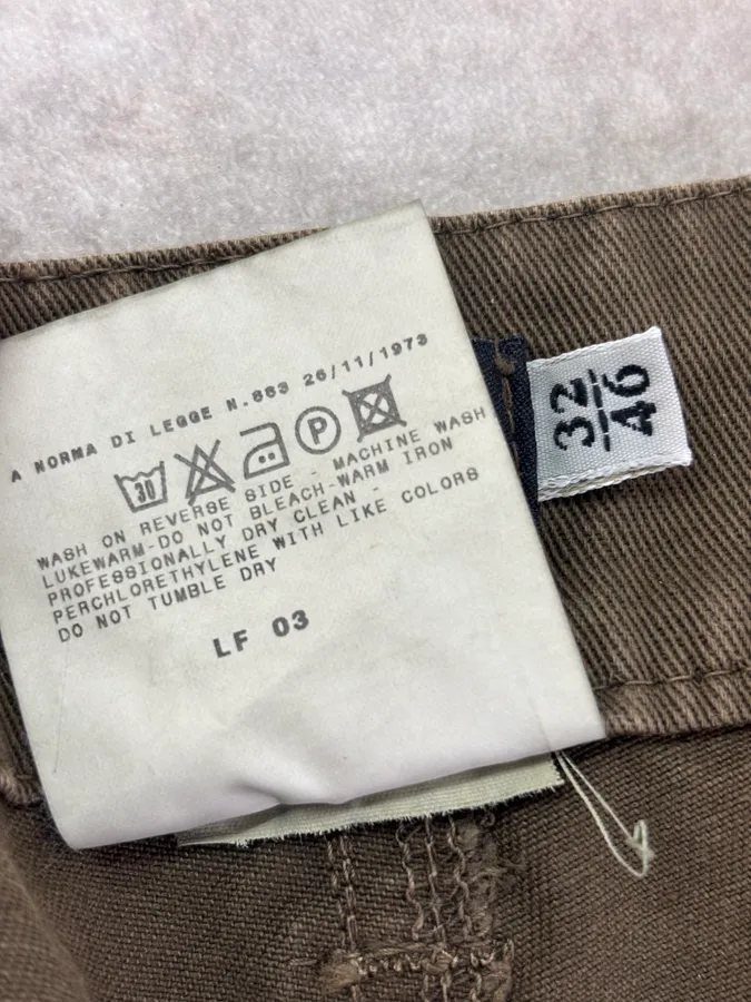 SS2003 Dolce & Gabbana Olive Green Military Cargo Pants - Image 12