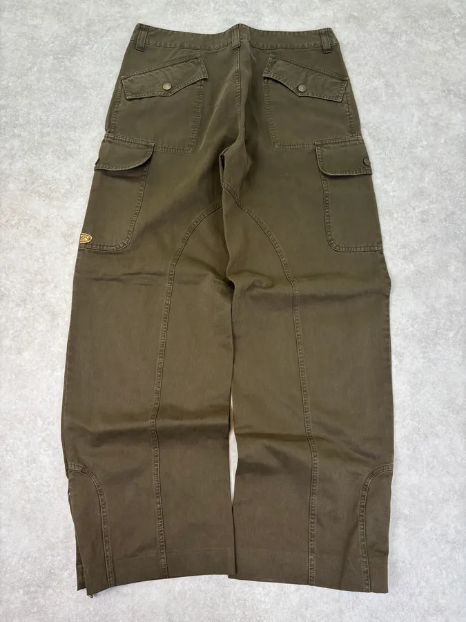 SS2003 Dolce & Gabbana Olive Green Military Cargo Pants - Image 6