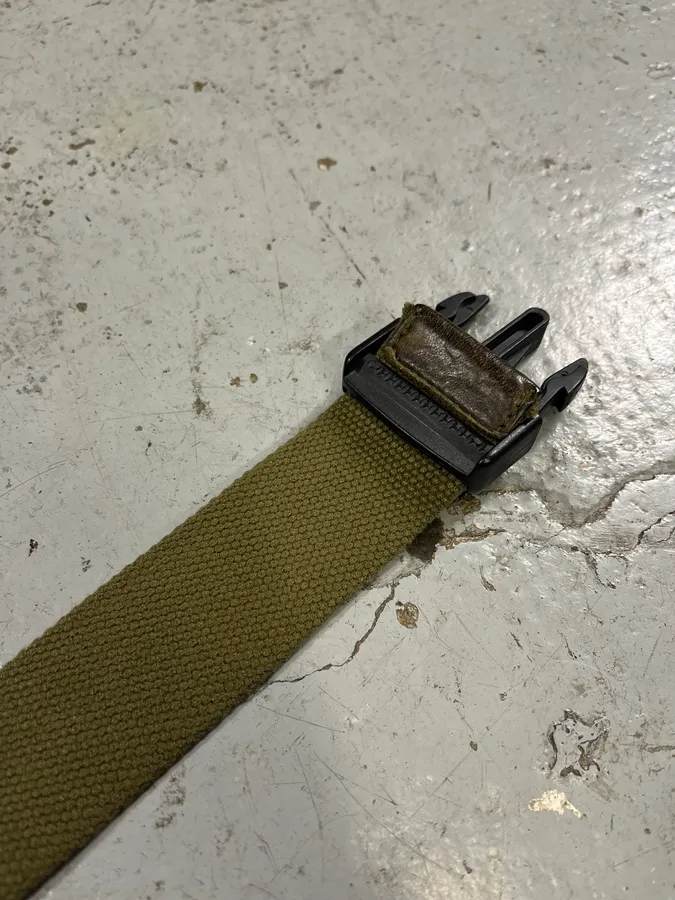 SS2003 Dolce & Gabbana Olive Military Belt - Image 5