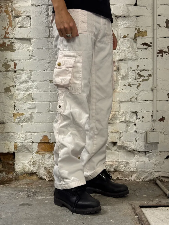 SS2003 Dolce & Gabbana Pink Multi-Pocket Cargo Pants