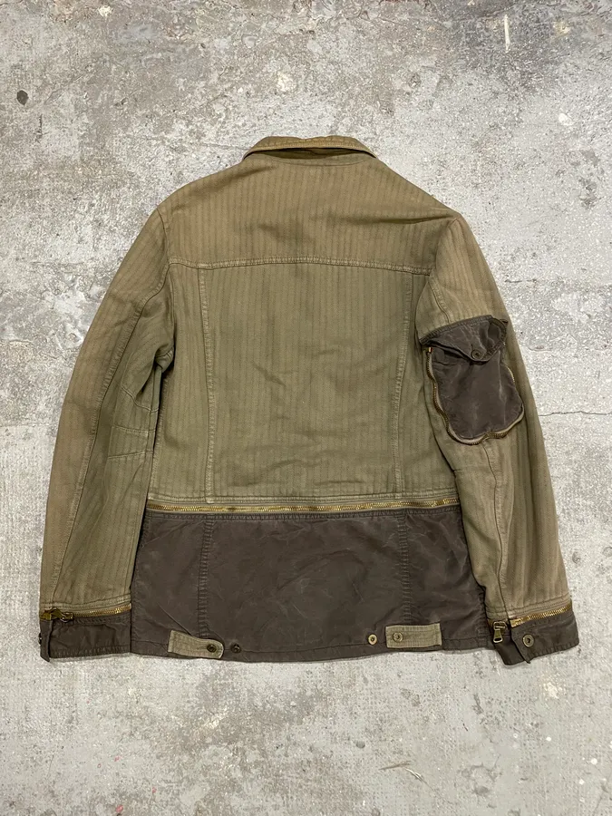 SS2003 Dolce & Gabbana Split Zip Military Jacket - Image 3