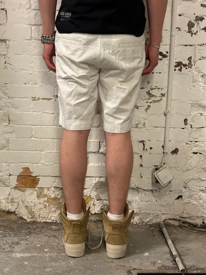 SS2003 Dolce & Gabbana White Creamy Cargo Shorts - Image 3
