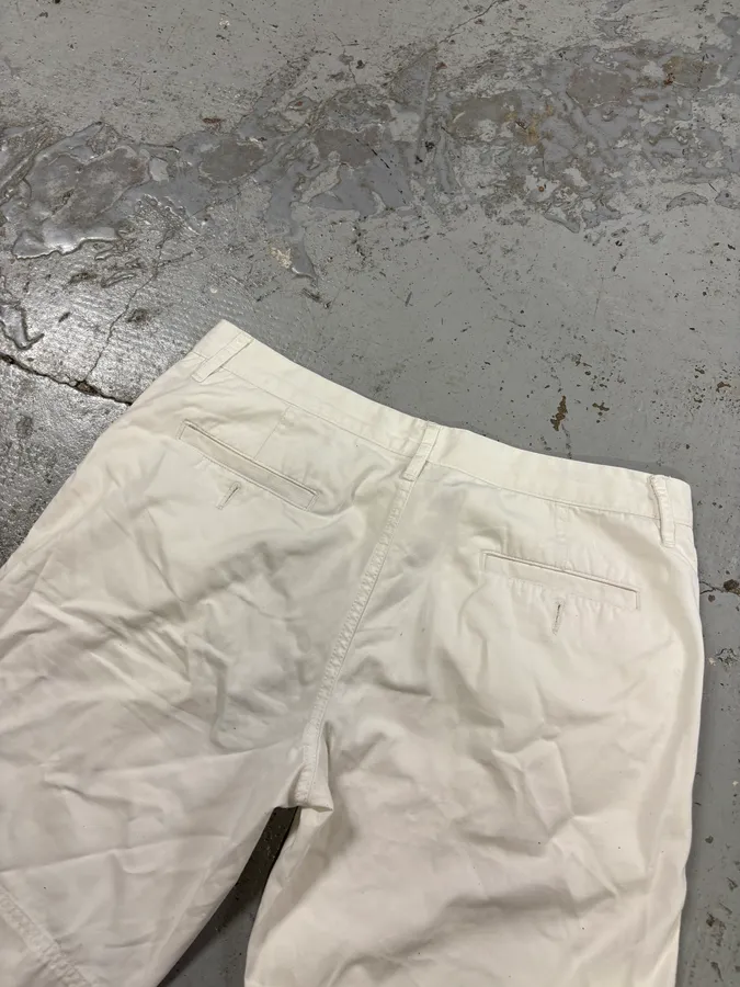 SS2003 Dolce & Gabbana White Creamy Cargo Shorts - Image 7