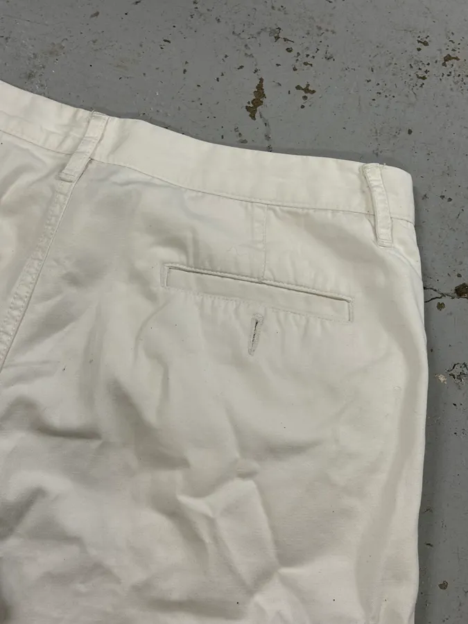 SS2003 Dolce & Gabbana White Creamy Cargo Shorts - Image 8