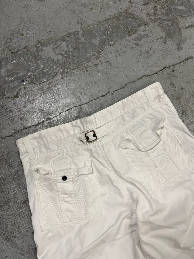 SS2003 Dolce & Gabbana White Multi Pockets Cargo Pants - Image 8