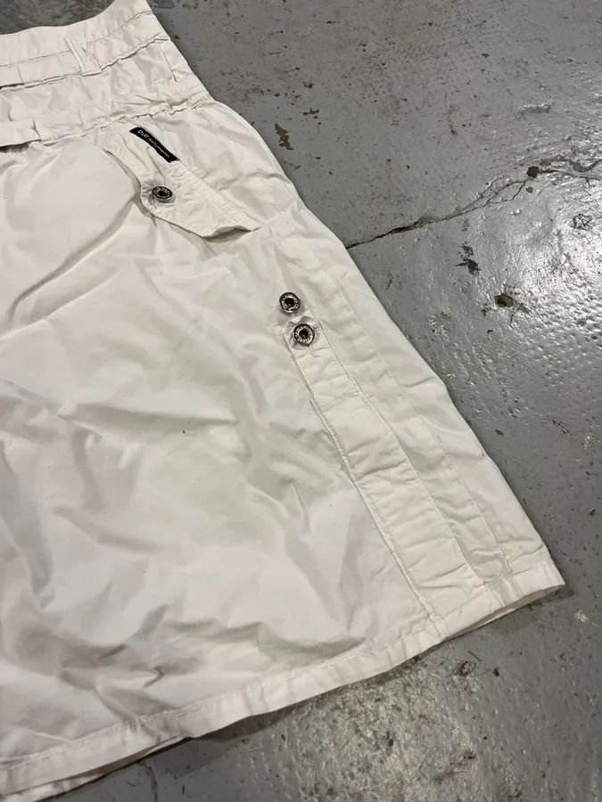 SS2003 Dolce & Gabbana White Utility Skirt - Image 3