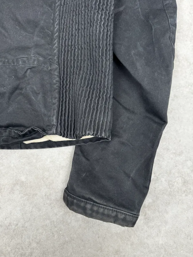 SS2003 Dsquared2 Black Arm Zip Biker Jacket - Image 11
