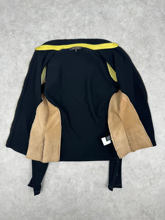 SS2003 Roberto Cavalli Beige & Black Zip-up Jacket - Image 8