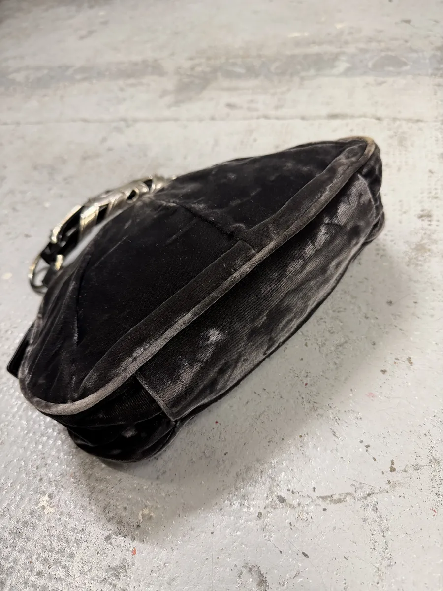 SS2003 Yves Saint Laurent Black Velvet Bag - Image 4