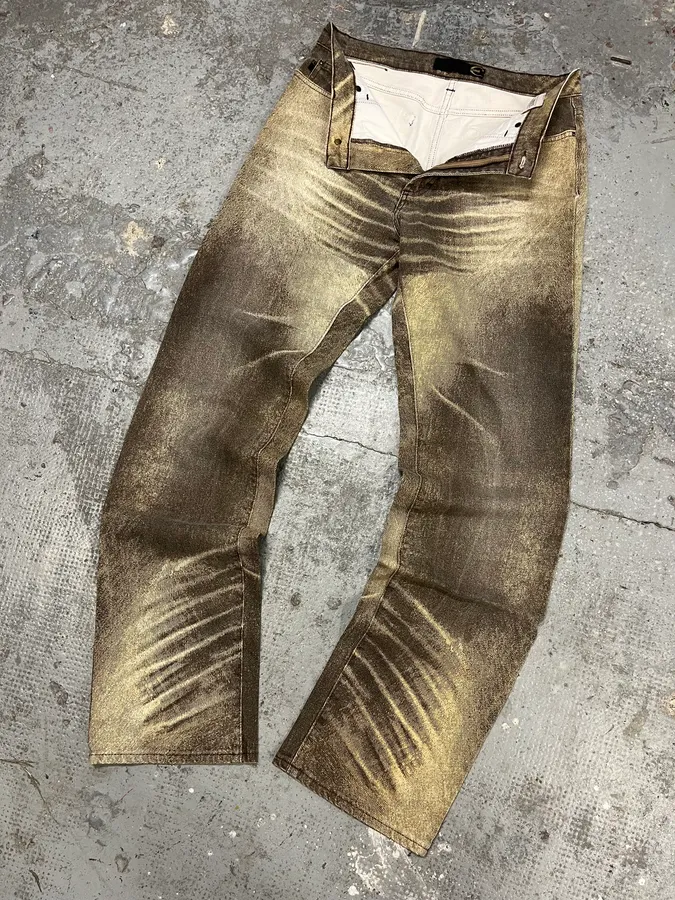 SS2004 Cavalli Beige Sand Pants - Image 6