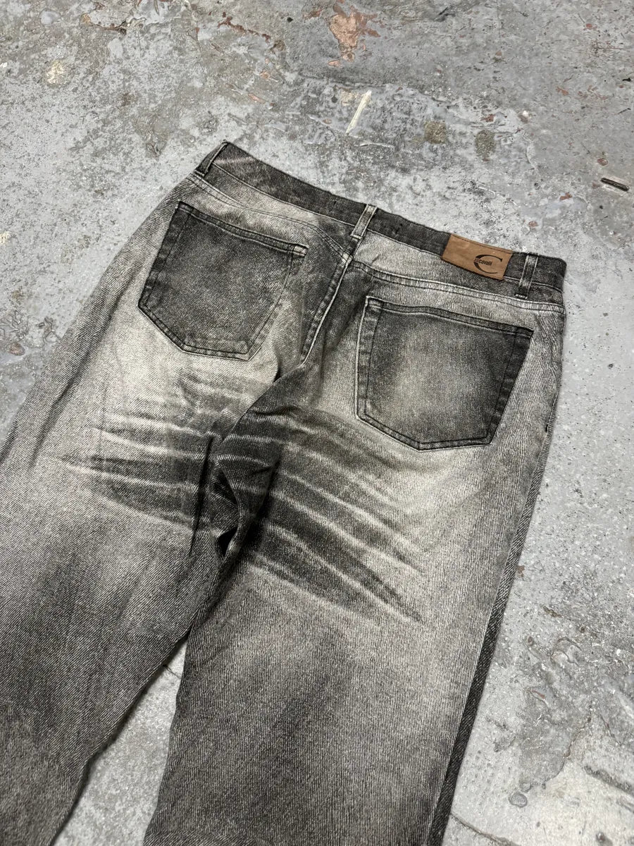 SS2004 Cavalli Black & White Eroded Vitality Pants - Image 10