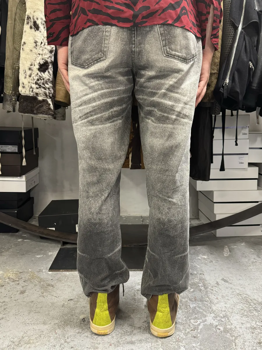 SS2004 Cavalli Black & White Eroded Vitality Pants - Image 4
