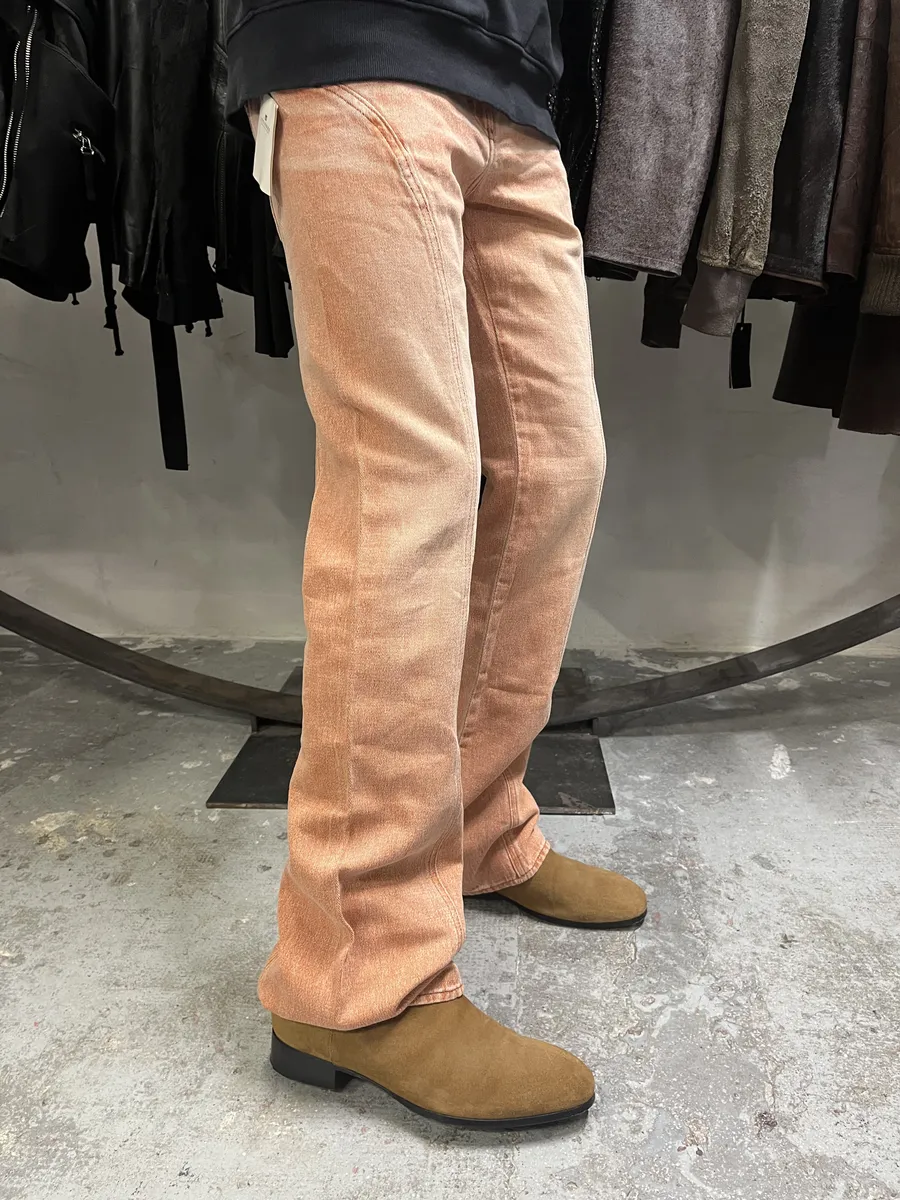 SS2004 Cavalli Faded Orange Structured Pants - Image 2