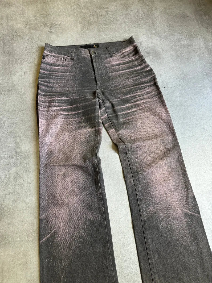 SS2004 Cavalli Shadow Obscure Denim Pants - Image 9