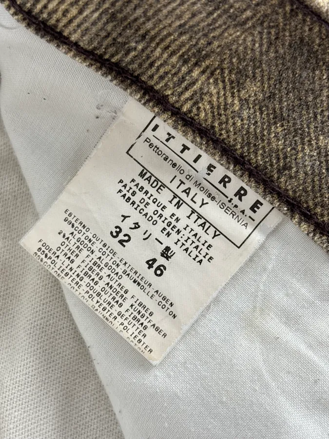 SS2004 Cavalli Taupe Sand Vitality Overprint Pants - Image 12