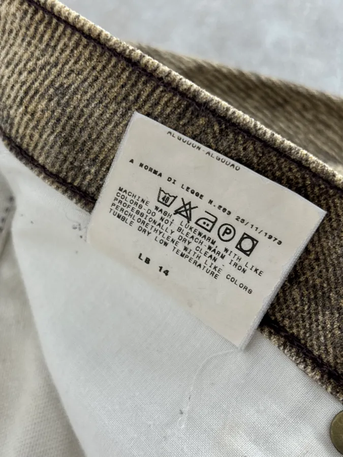 SS2004 Cavalli Taupe Sand Vitality Overprint Pants - Image 13