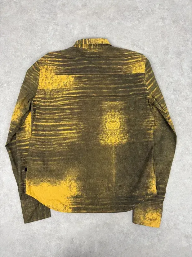 SS2004 Cavalli Yellow Tern Abstract Sunset Shirt - Image 4