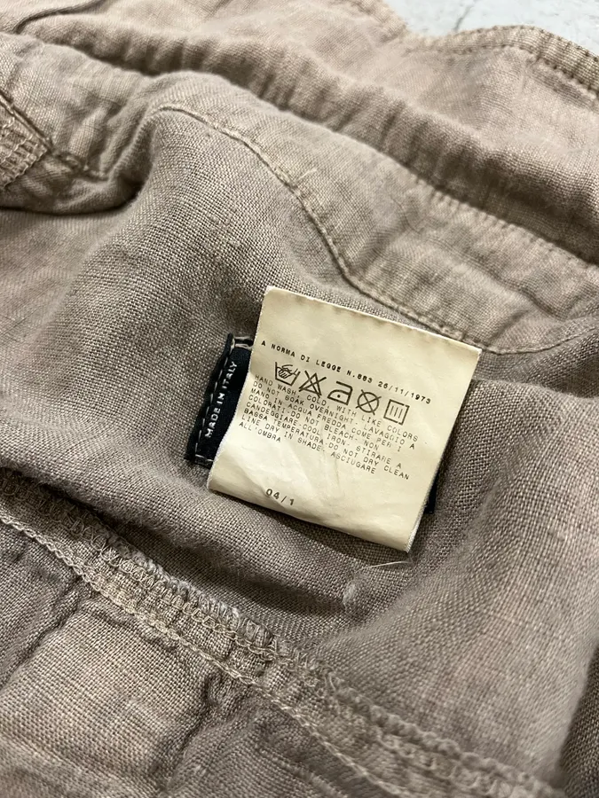 SS2004 Dolce & Gabanna Military Beige Linen Shirt - Image 12