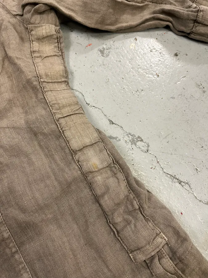 SS2004 Dolce & Gabanna Military Beige Linen Shirt - Image 9