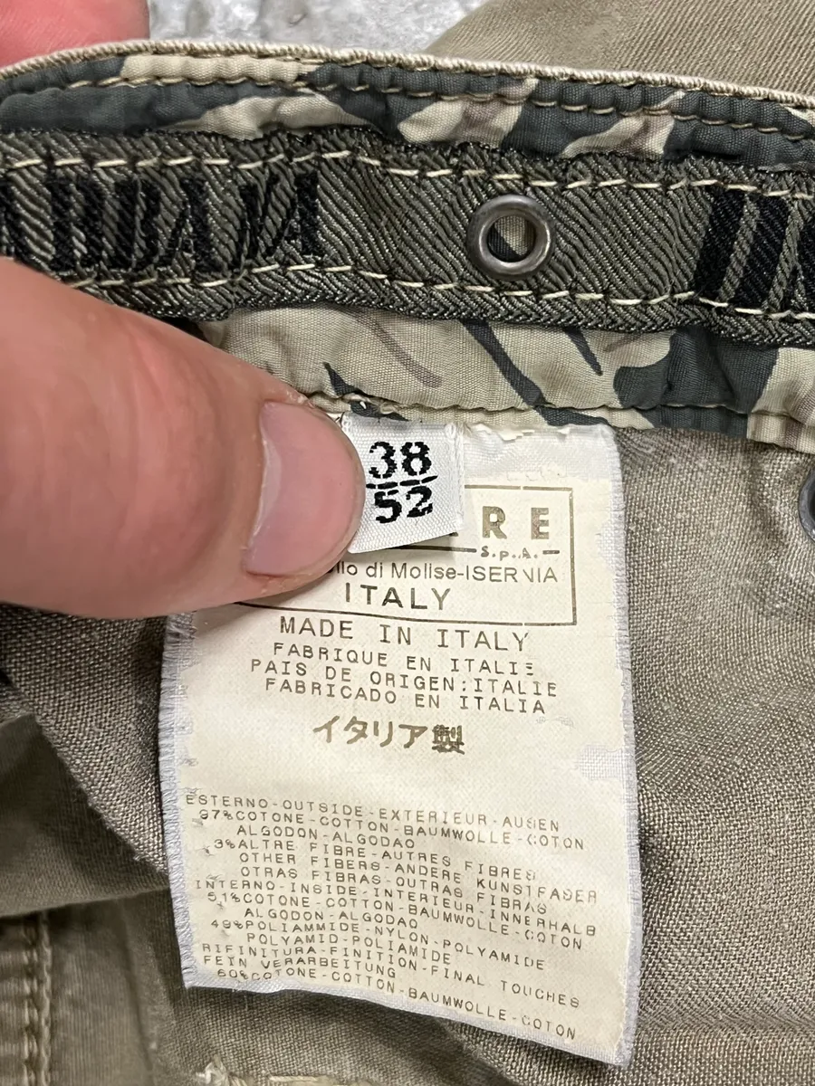 SS2004 Dolce & Gabbana Beige Cargo Parachute Pants - Image 10