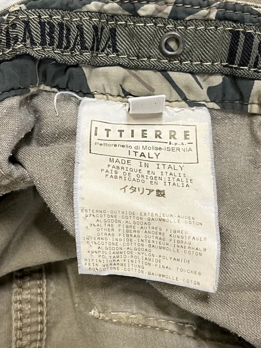 SS2004 Dolce & Gabbana Beige Cargo Parachute Pants - Image 11