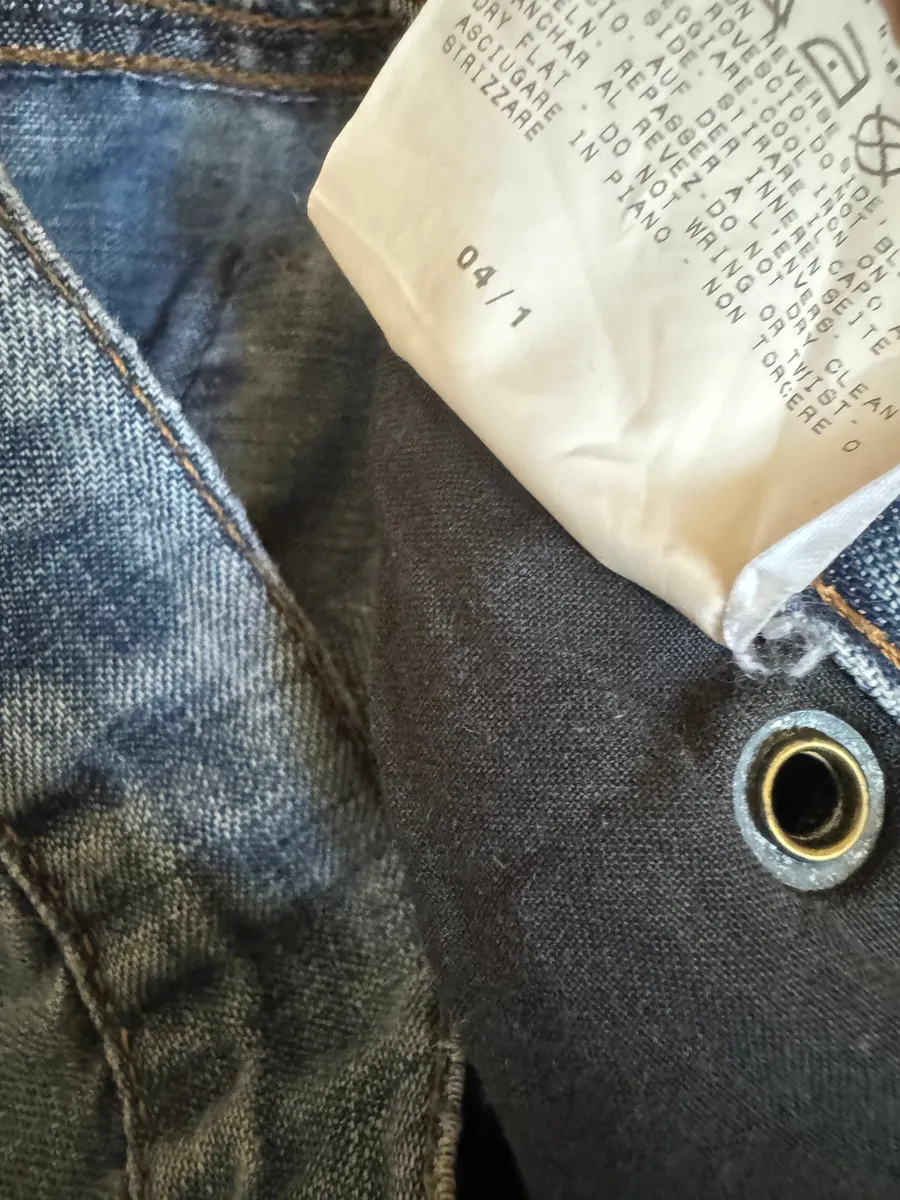 SS2004 Dolce & Gabbana Blue Denim Cargo Relaxed Pants - Image 6